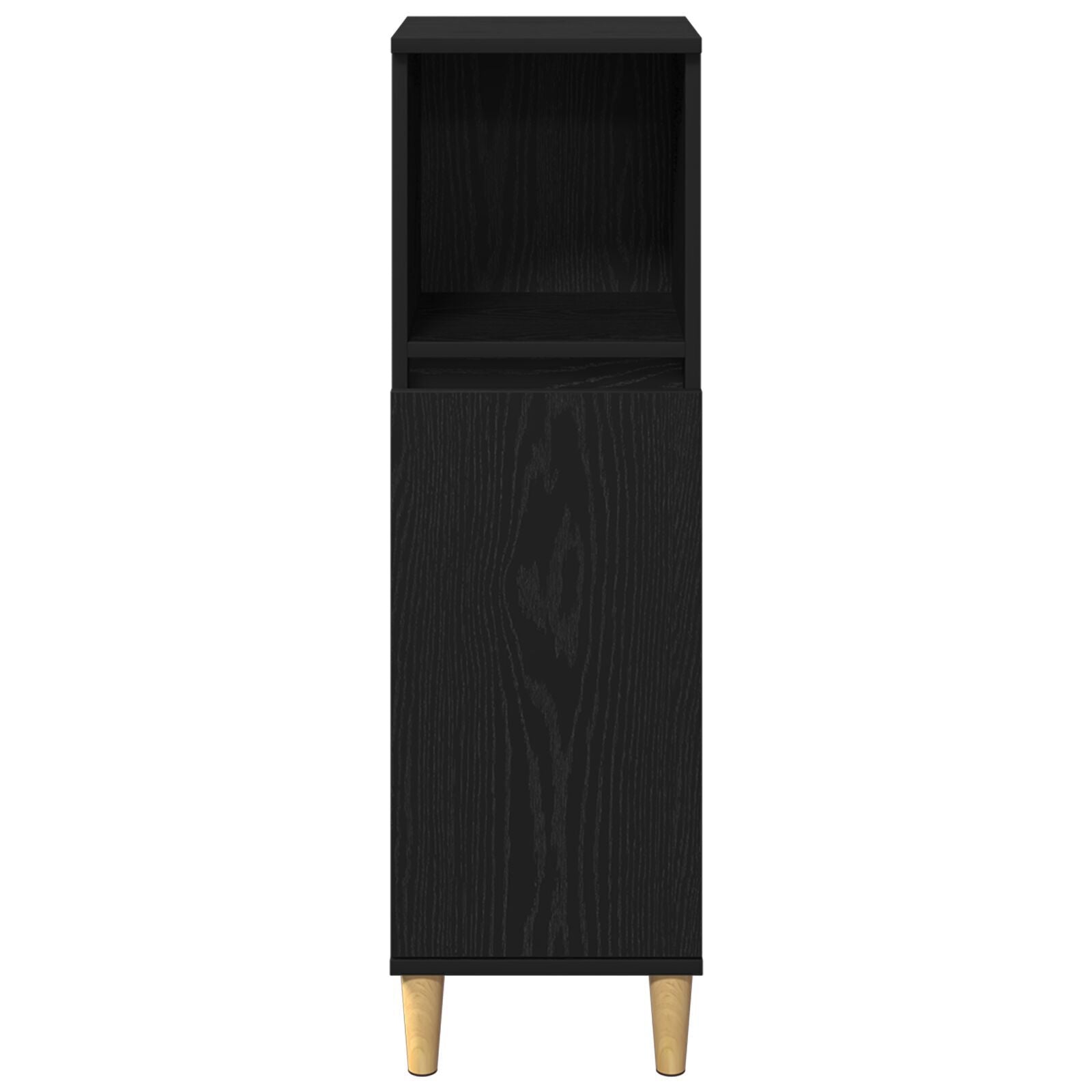 Baderomsinnredningssett med lagring 3 pcs Svart 60 x 30 x 60 cm