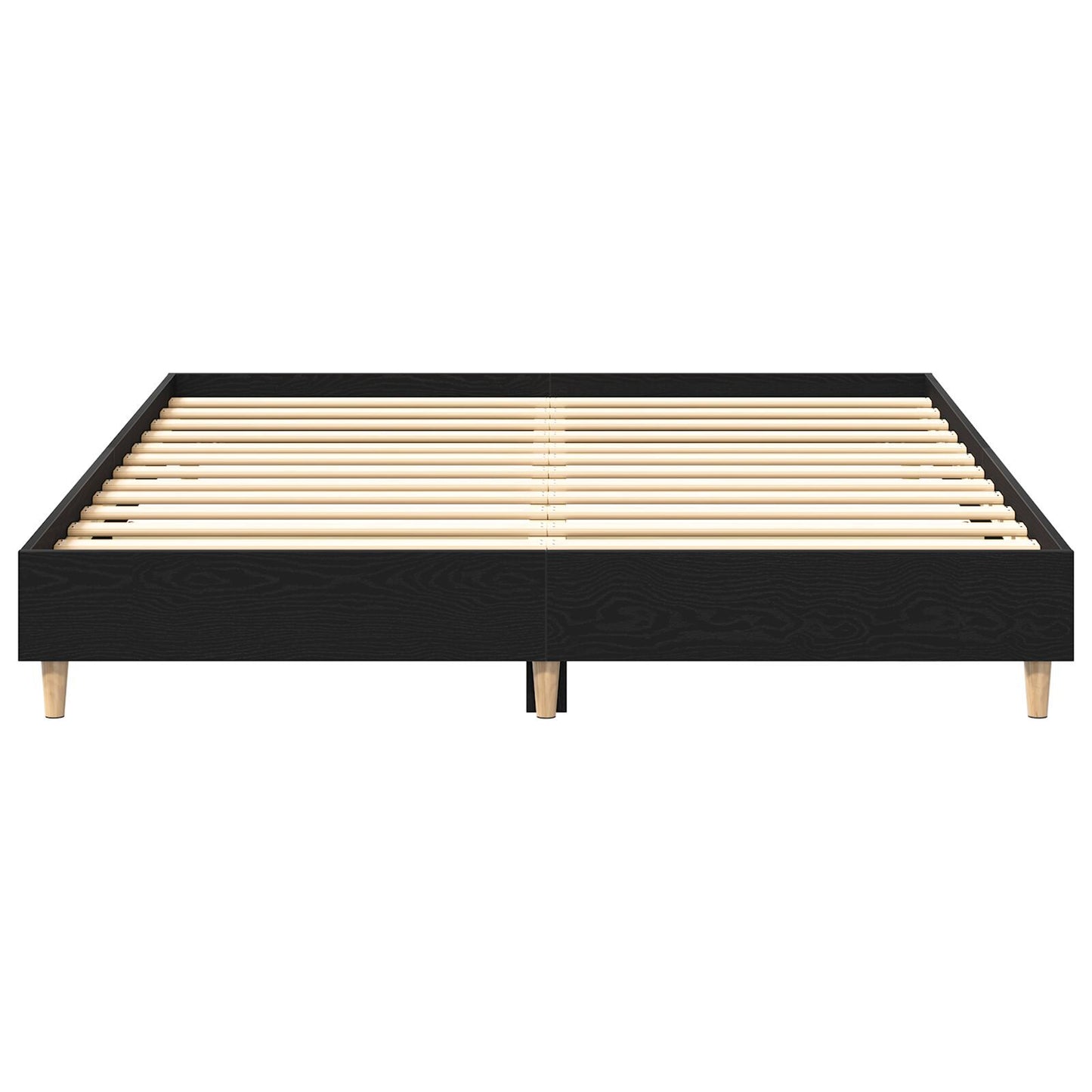 Sengestamme Svart Eik 203 x 143 x 25 cm Konstruert tre