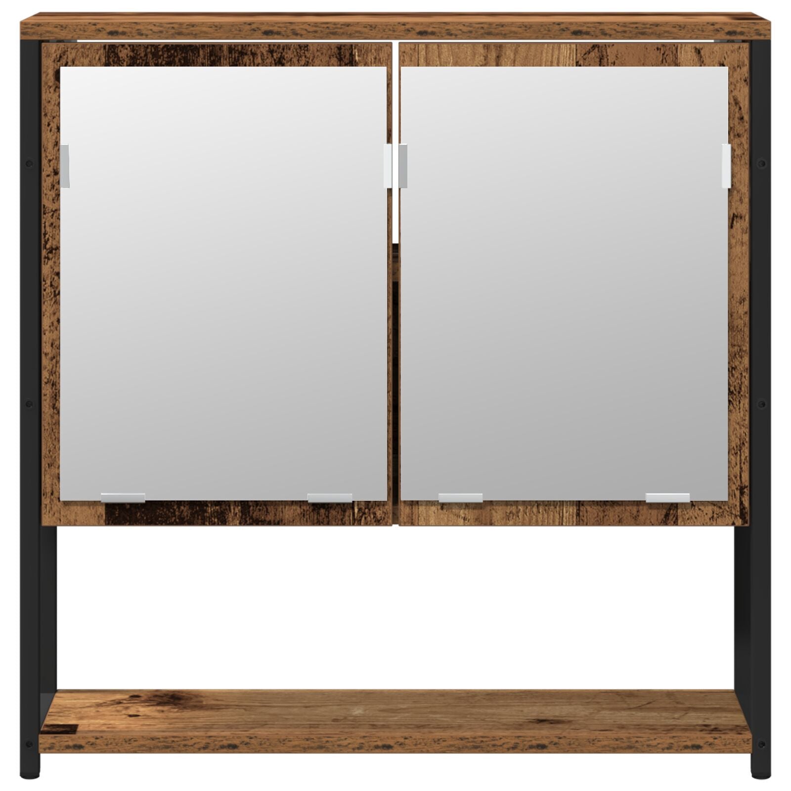 Baderomsinnredningssett med lagring 2 pcs Brun 60 x 30 x 60 cm
