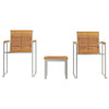 Solstol 3-person 3 pcs Brun 200 x 60 x 88cm Massivt teaktre