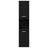 Badmøbelsett 4 pcs Svart Eik 41 x 38.5 x 46 cm Konstruert tre