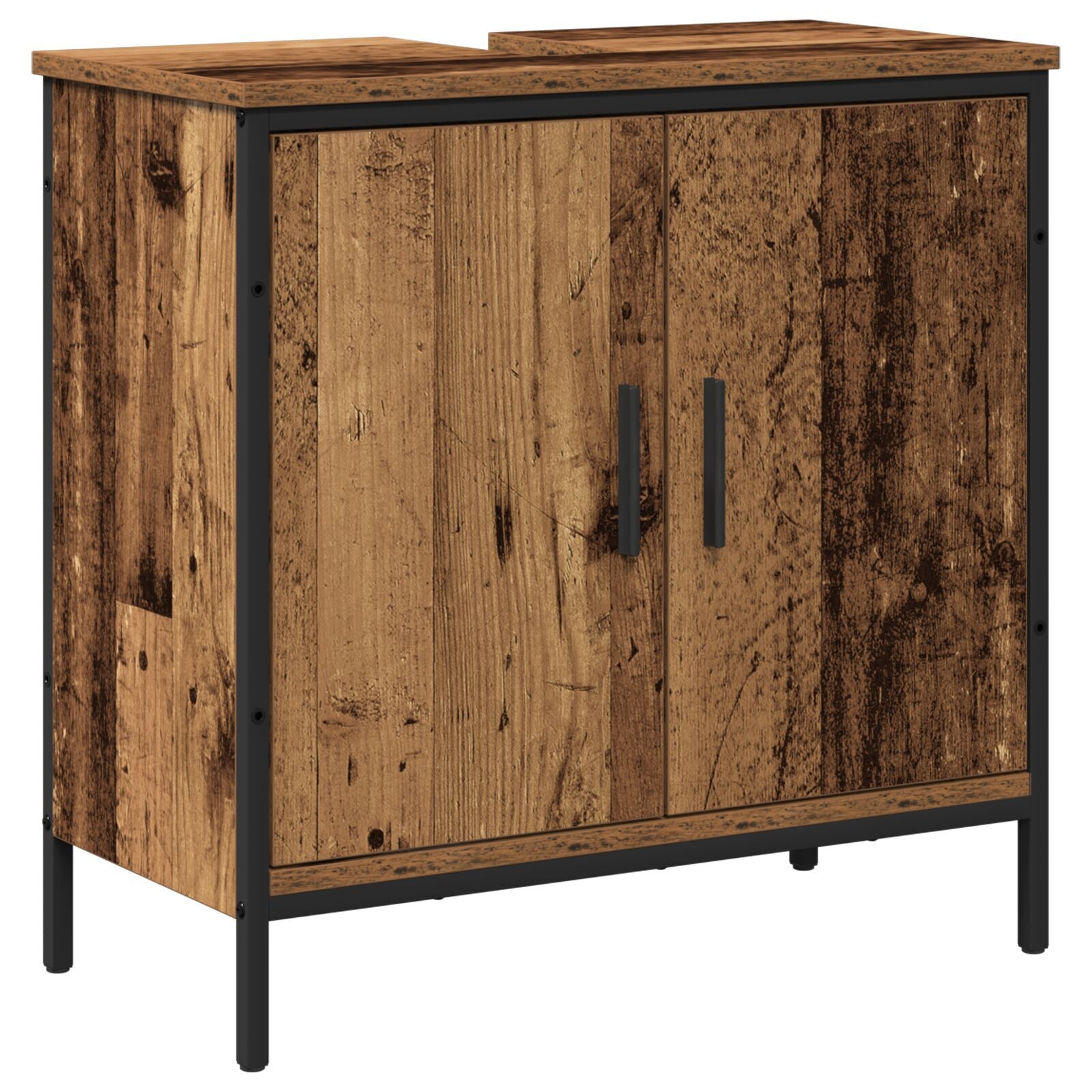 Baderomsinnredningssett med lagring 2 pcs Brun 60 x 30 x 60 cm