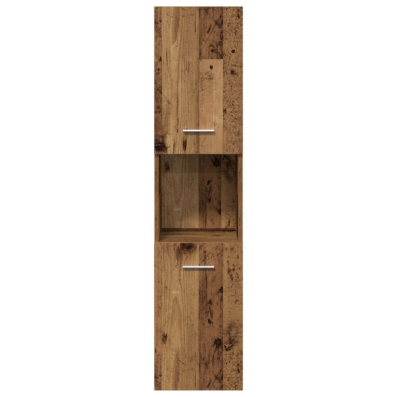 Baderoms møbelsett Veggmontert 4 pcs Gamle tre 30 x 30 x 130 cm