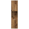 Baderoms møbelsett Veggmontert 4 pcs Gamle tre 30 x 30 x 130 cm