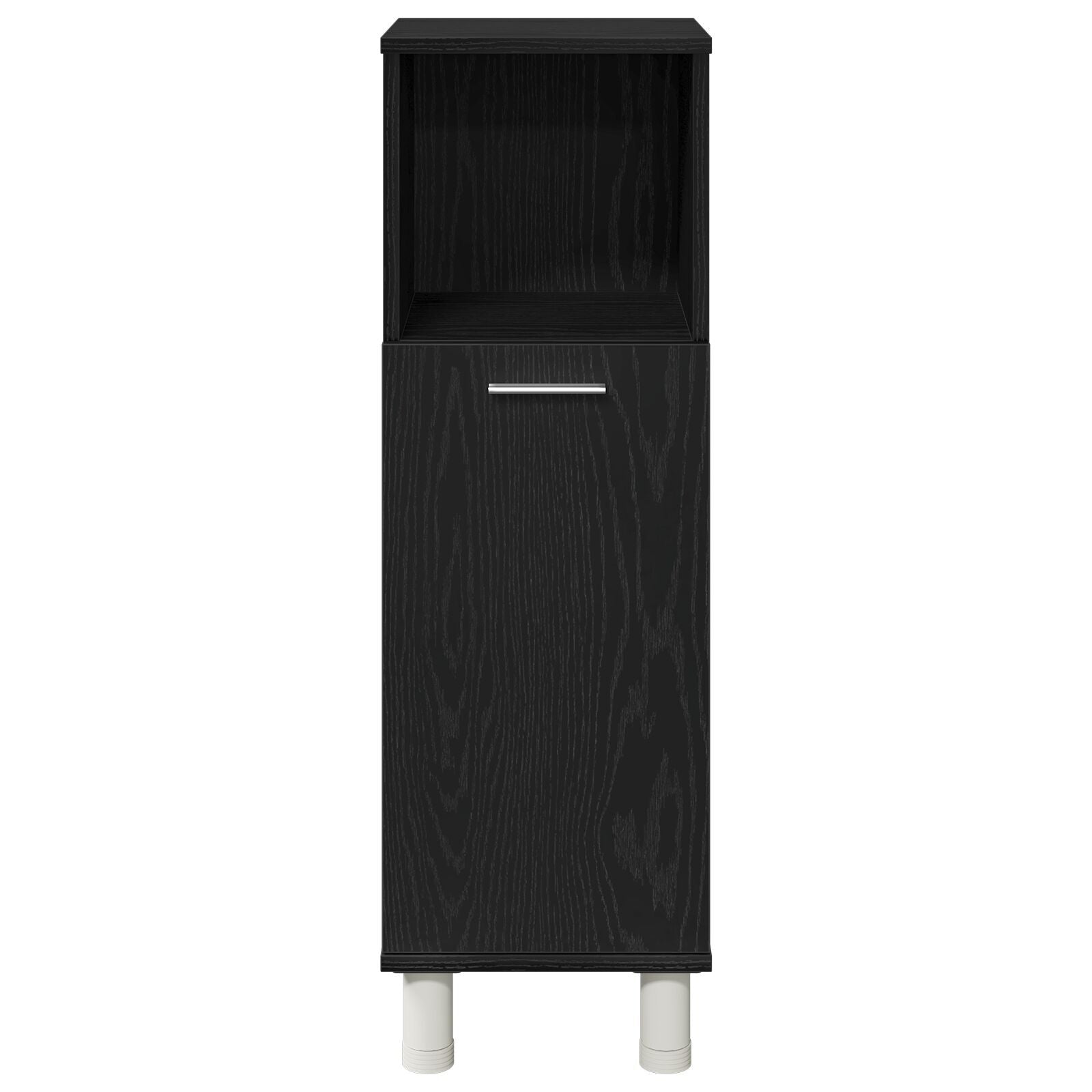 Baderomsinnredningssett med hylle 3 pcs Svart 30 x 30 x 99.5 cm