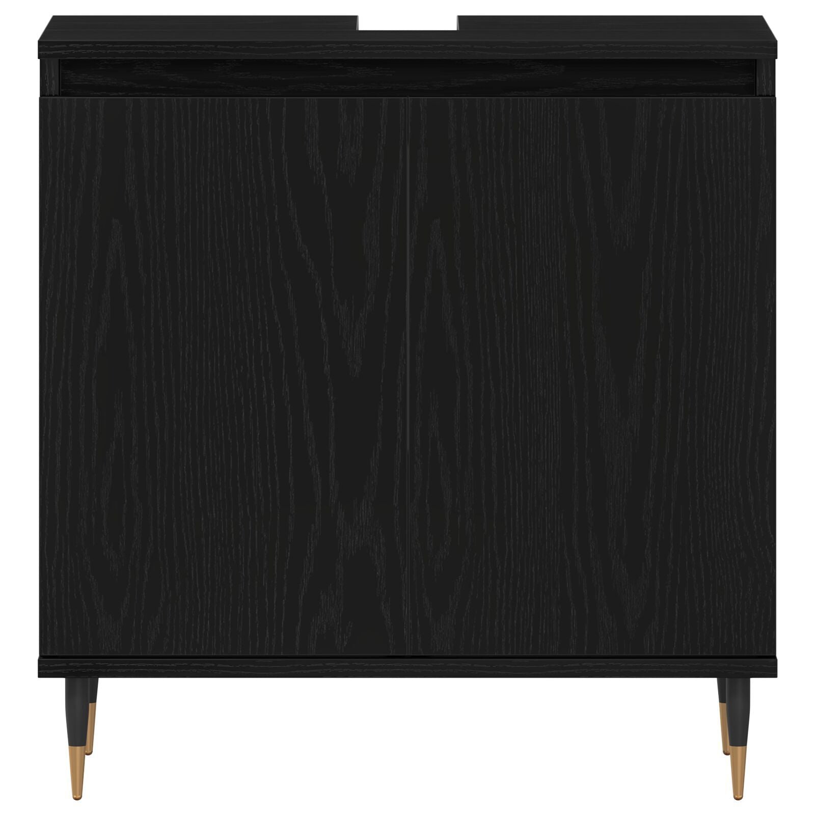 Baderomsmøbelsett med lagring 3 pcs Svart Eik 30 x 30 x 190 cm