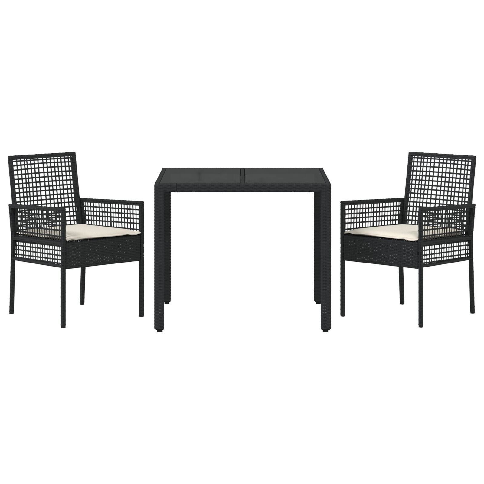 Hage Spisegruppe 7 pcs Brun Poly rattan