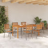 Hage Spisegruppe 7 pcs Grå Poly rattan