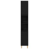 Baderomsinnredningssett med skuff 3 pcs Svart 30 x 30 x 180 cm