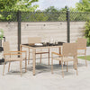 Hage Spisegruppe 5 pcs Beige 90 x 90 x 75 cm polyrotting