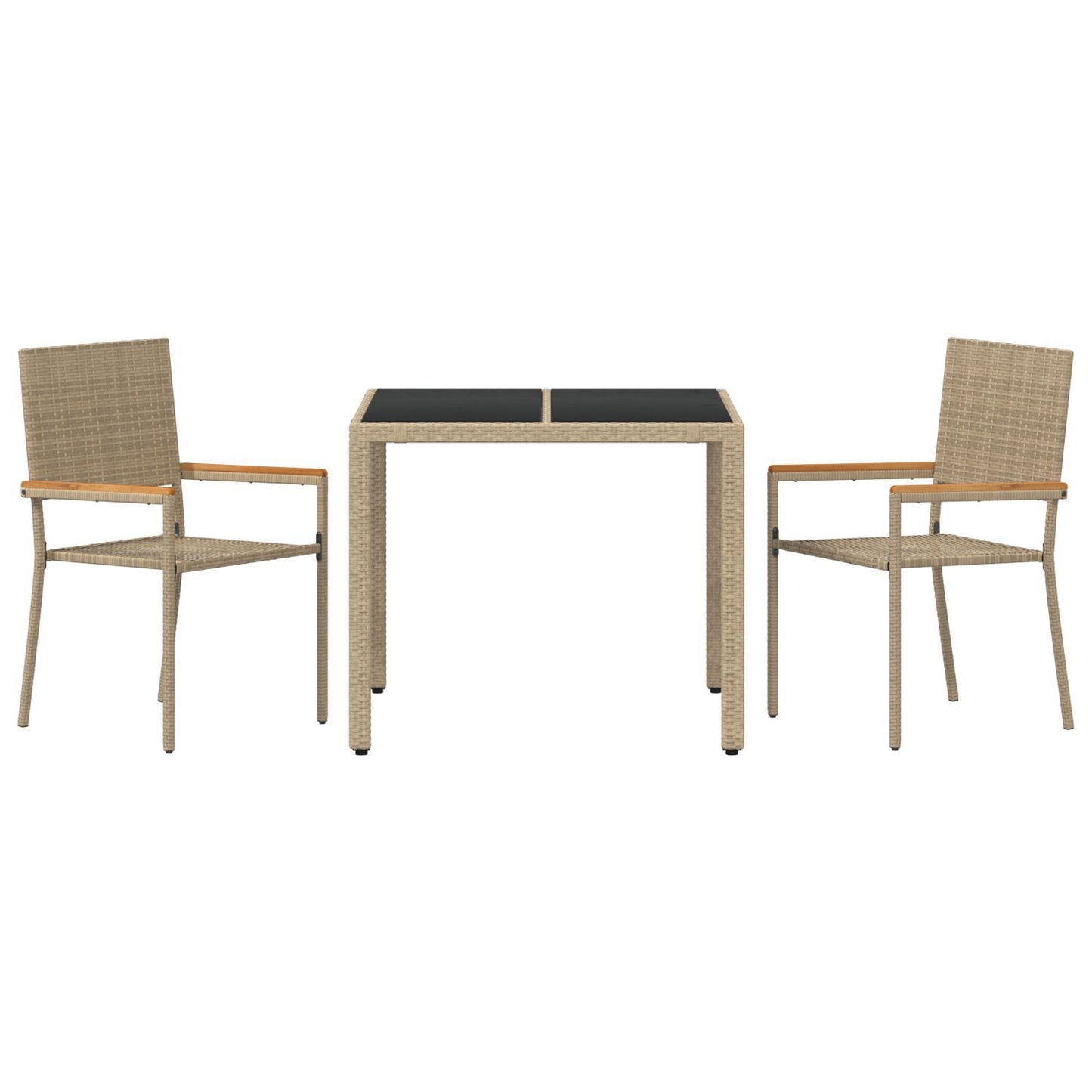 Hage Spisegruppe 3 pcs Beige polyrotting