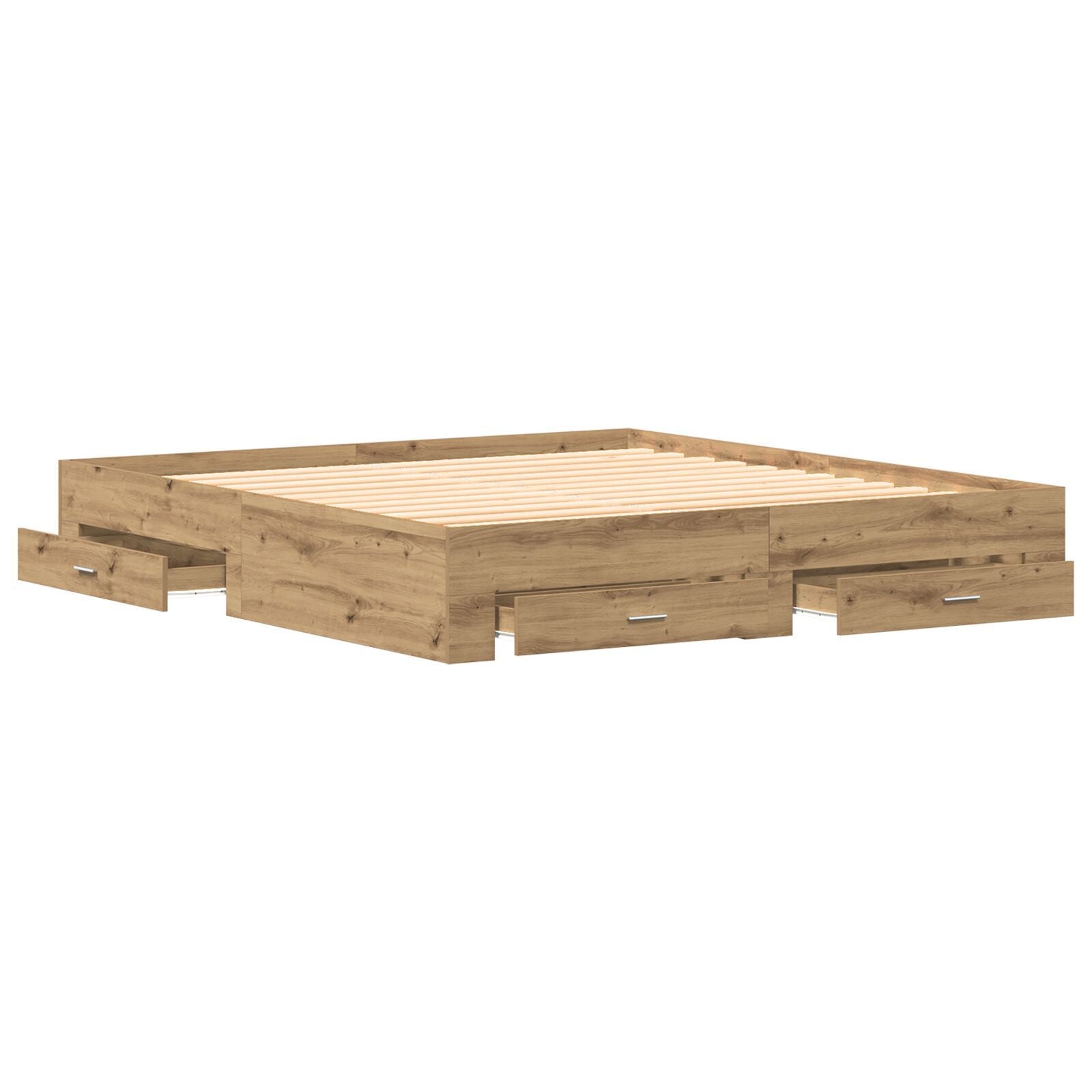 Sengestamme med skuff Artisan Eik 180 x 200 cm Konstruert tre