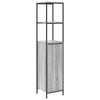 Baderomsinnredningssett med hylle 5 pcs Grå 76,5 x 35 x 95 cm