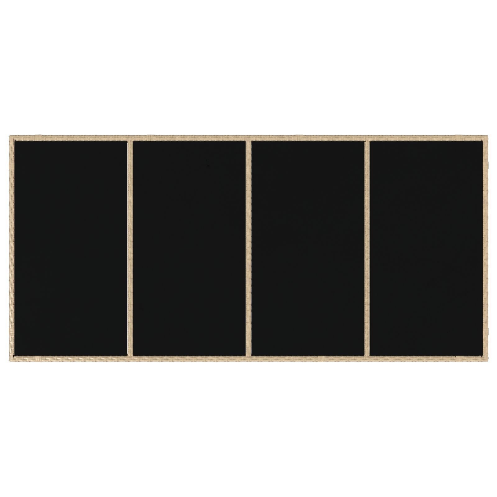 Hage Spisegruppe 9 pcs Beige 190 x 90 x 75 cm polyrotting