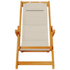 Strandstol 2 pcs Brun 61.5 x 123 x 82cm Massivt akasietre