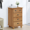 Skap med skuffer Brun 45,8 x 40 x 79 cm Massivt furutre