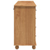 Skap med skuffer Brun 79 x 40 x 133.5 cm Massivt furutre
