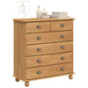 Skap med skuffer Brun 91 x 40 x 95.5 cm Massivt furutre