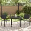 Hage Spisegruppe 3 pcs Svart Poly rattan