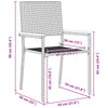 Hage Spisegruppe 11 pcs Beige Poly rattan