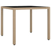 Hage Spisegruppe 3 pcs Beige 90 x 90 x 75 cm polyrotting