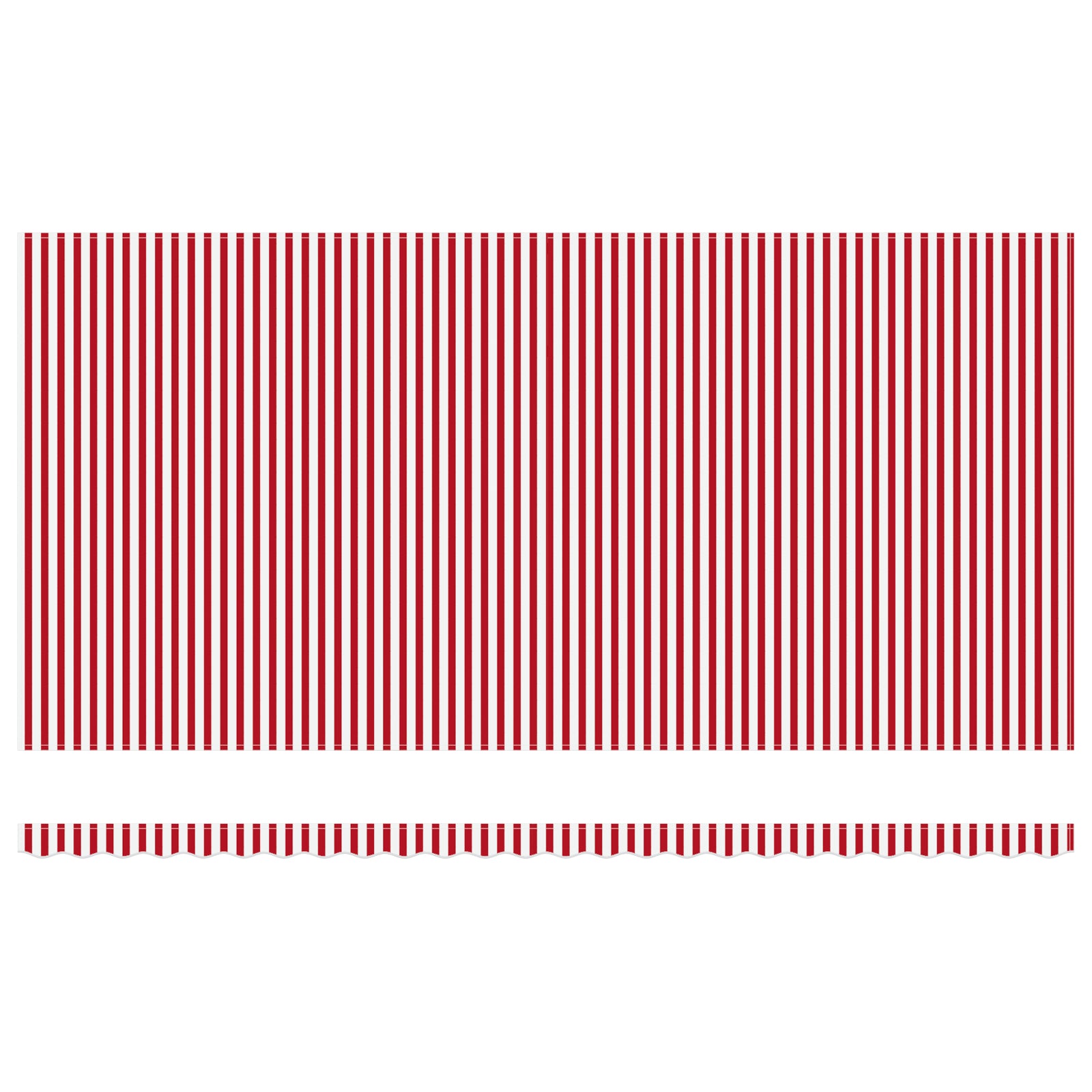 Innvendbar Markise Rød og hvit 600 × 300 cm stoff