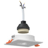 Spotlights med søkelys 24 pcs Hvit 9 x 9 x cm Aluminium