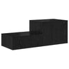 Garderobeskap Svart 118x41x40 cm Laget av tre