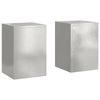 Plantestander 2 pcs sølv 24 x 24 x 35 cm Rustfritt stål