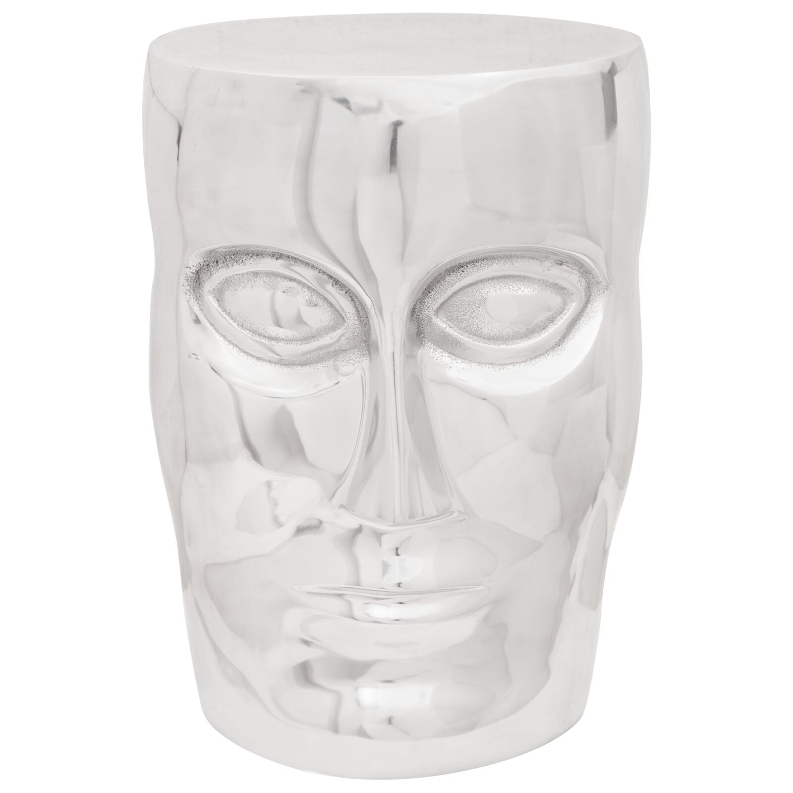 Face Krakk Sølv 33x33x45 cm Aluminium