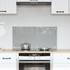 Kjøkken Backsplash Lys Grå 80x40x0,6 cm Herdet Glass