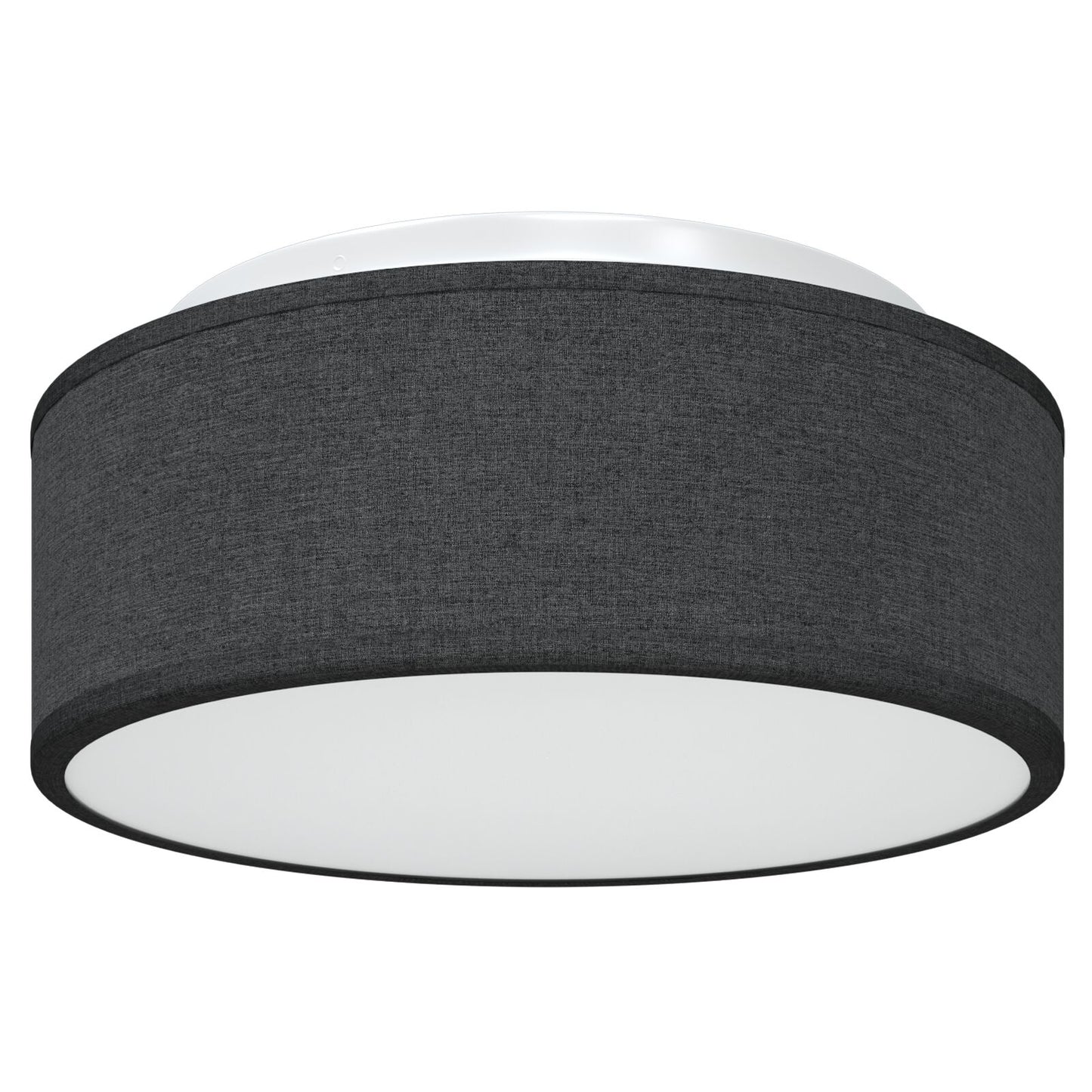 Taklampe med søkelys Svart 30 x 30 x 13,5 cm stoff