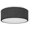 Taklampe Svart 30 x 13.5 cm stoff