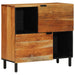 Serviesskap med hylle Brun 80 x 33 x 75 cm Massiv mango tre
