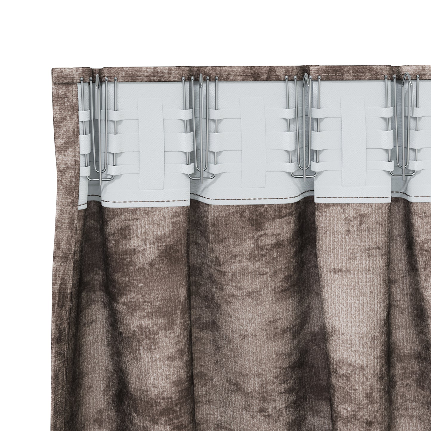 Fløyel Gardiner 2 pcs Cappuccino 140 x 140 cm Fløyel