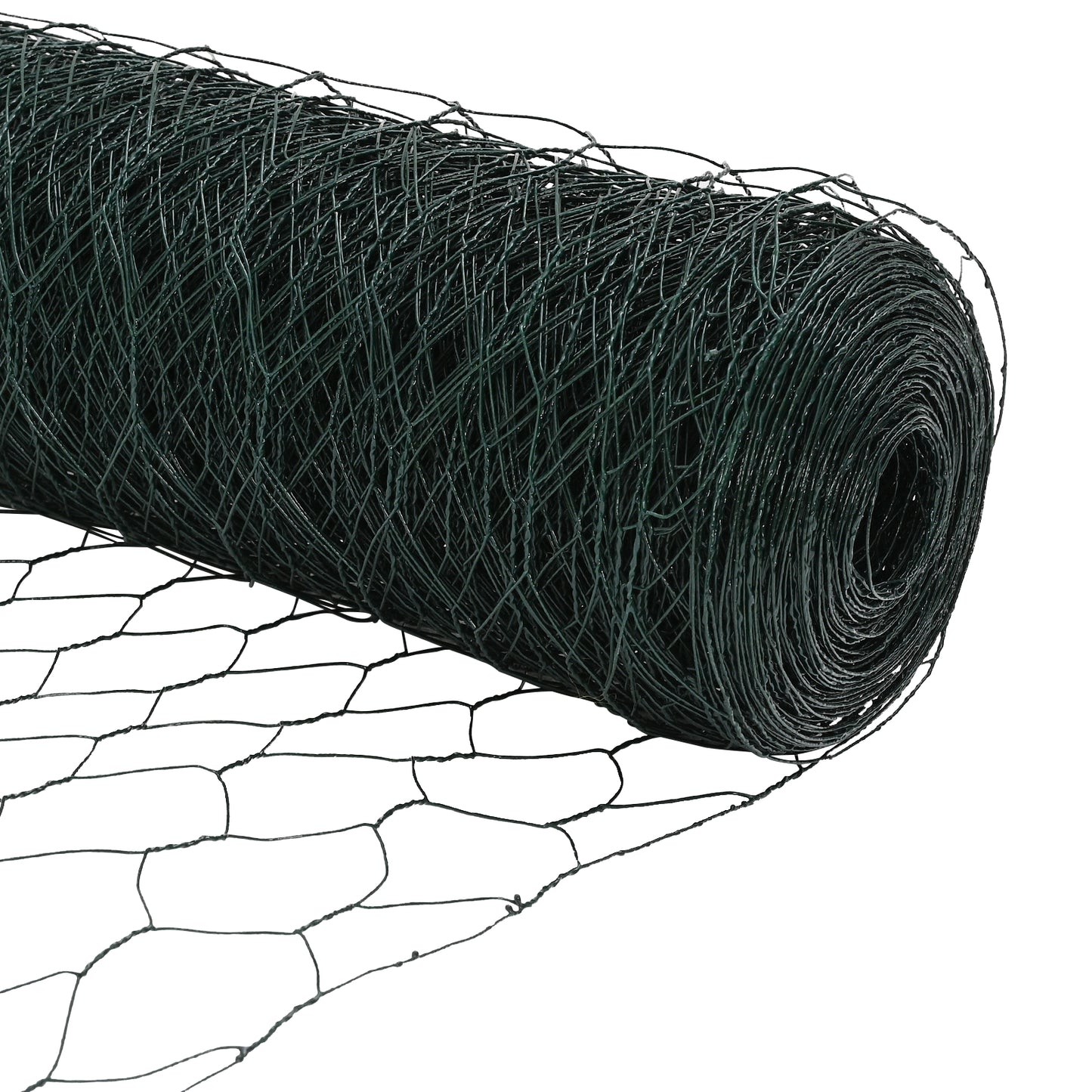 Sekskantet gjerde grunstift 50 x 0,8 m PVC-belagt stål Grønn