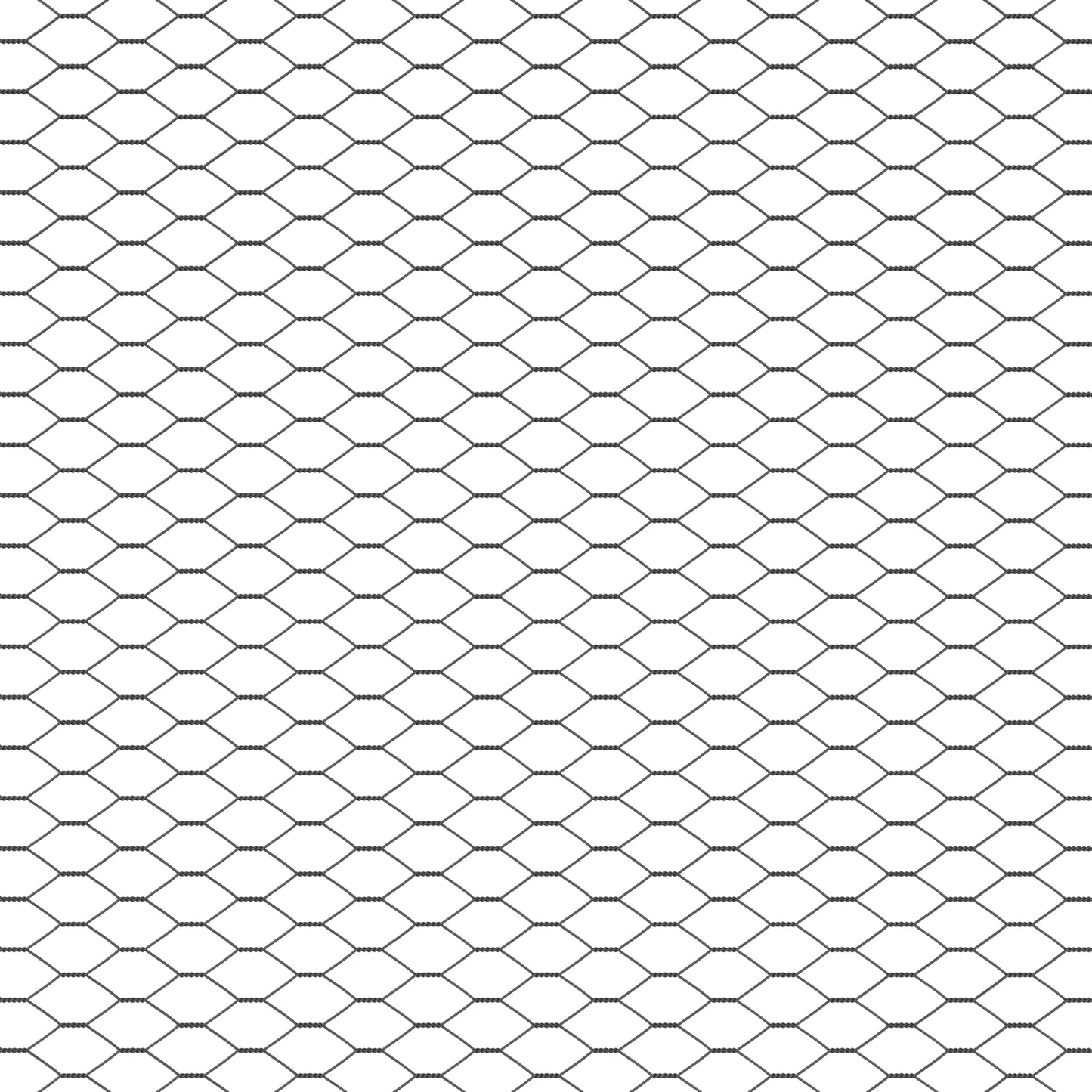Sekskantet gjerde grunstift 10 x 1 m PVC-belagt stål Grå Mesh