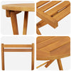 Hage Bistro Sett med pute 3 pcs Brun heltre akasie