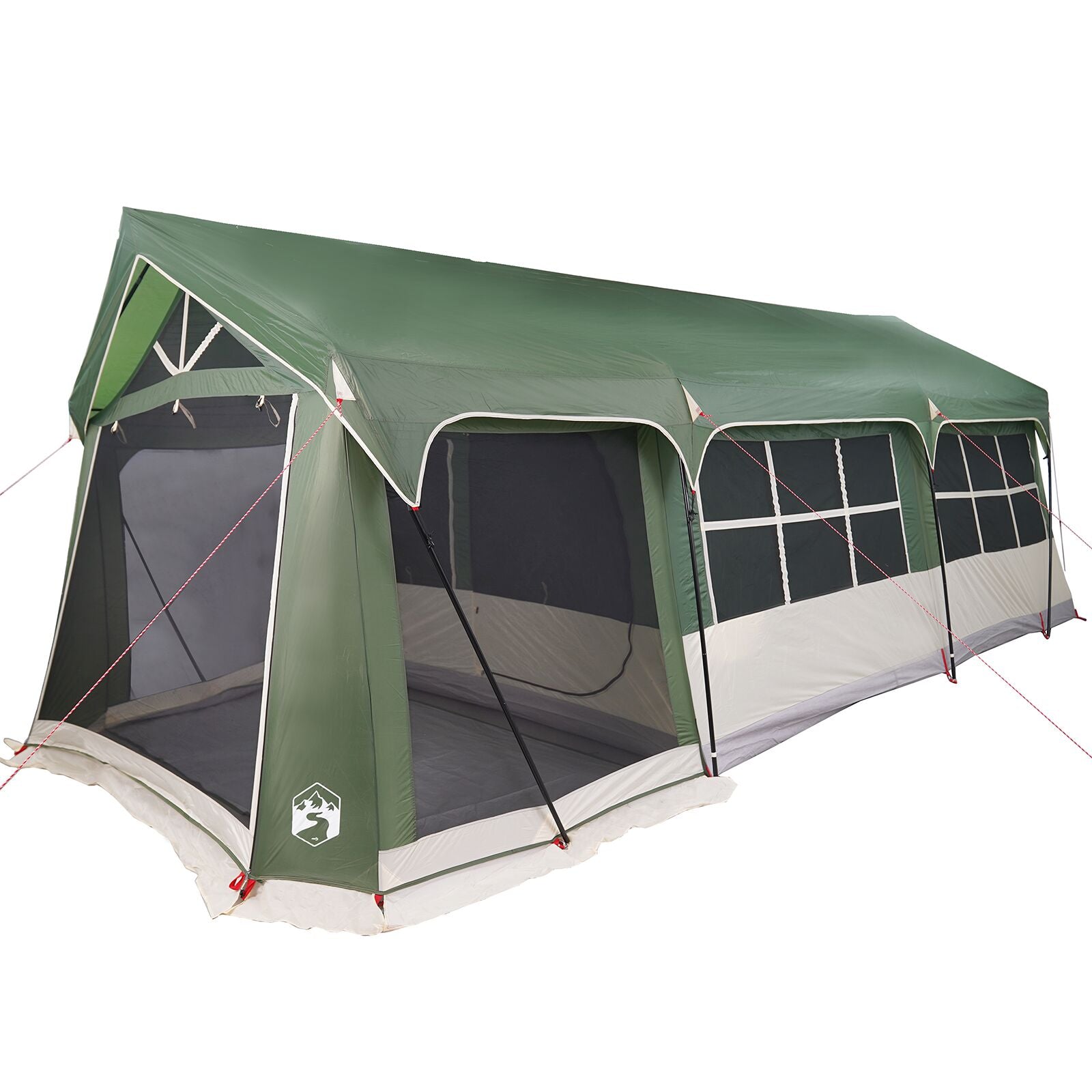 Telt med tak med luftventil grønn 620 x 322 x 240 cm Polyester