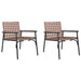 Hage Stol 2 pcs Brun 78 x 55,5 x 75,5 cm polyrotting