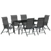 Hage Spisegruppe 7 pcs Grå Poly rattan