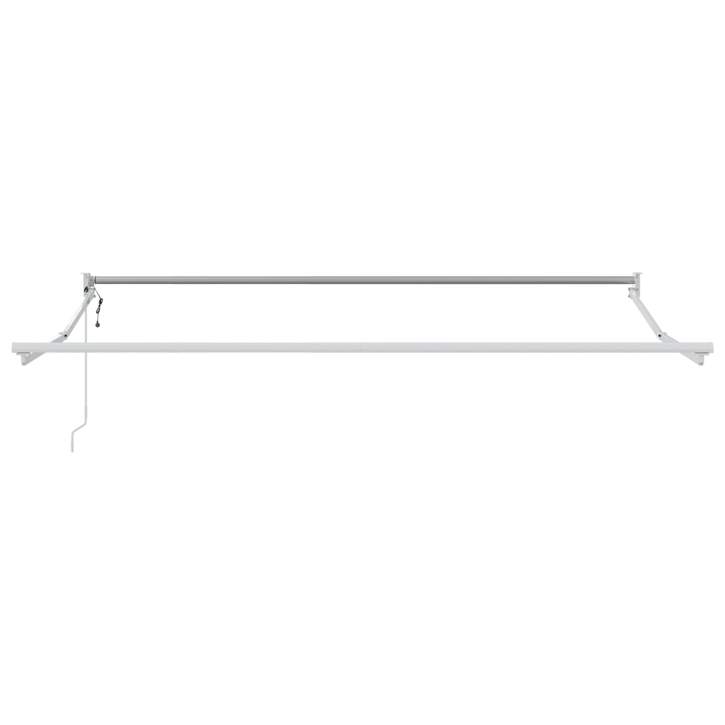 Uttrekkbar markise Oransje og Brunt 350 x 250 x 165 cm