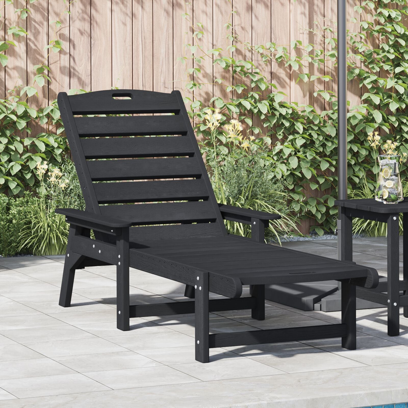 Solstol Svart 73.5 x 92 x 90cm Plast