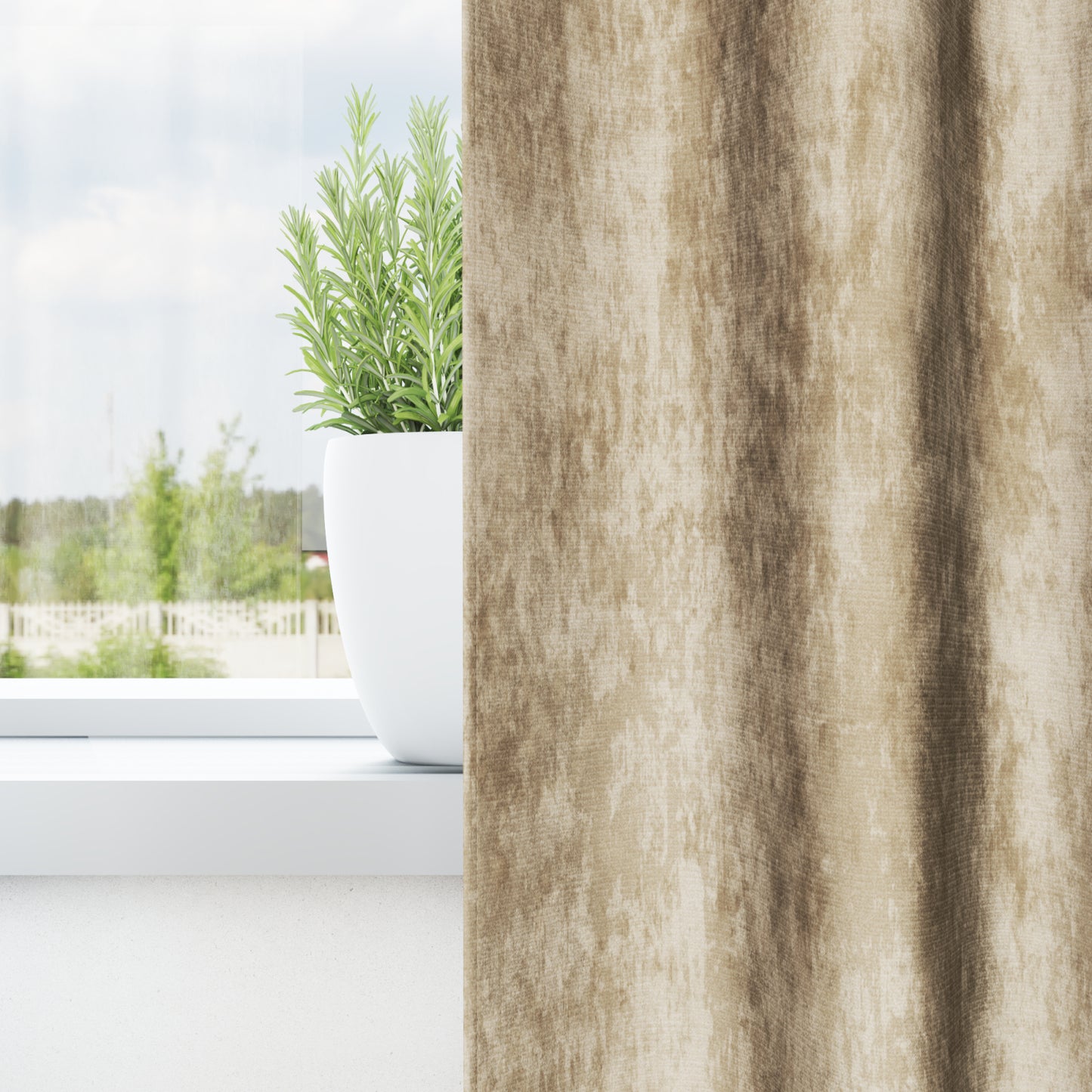 Fløyel Gardiner med gardiner 2 pcs Krem 245 x 140 cm Fløyel