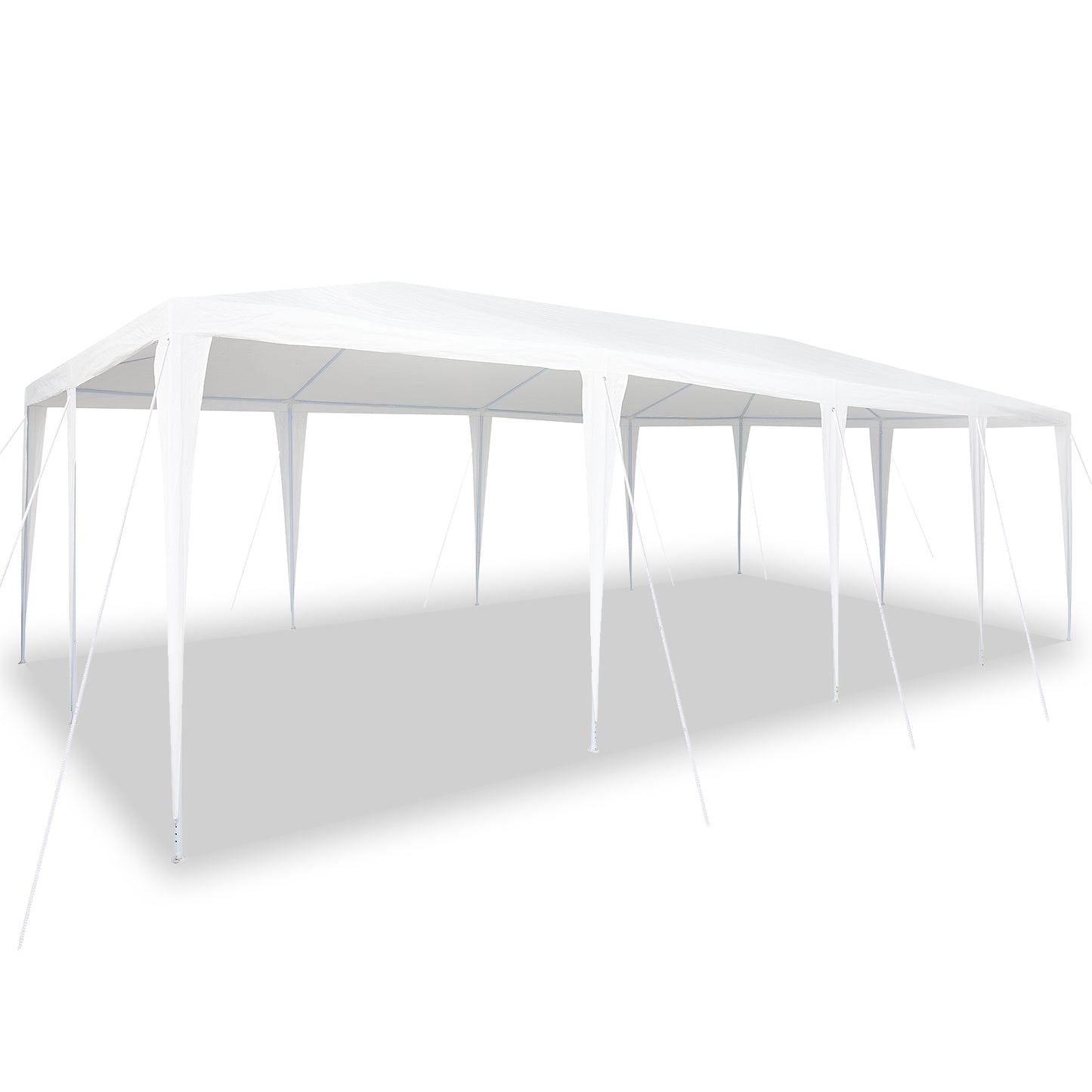 Partytelt Hvit 800 x 400 x 266 cm Polyetylen og Stål