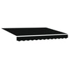 Innvendbar Markise Svart 350 x 250 cm stoff
