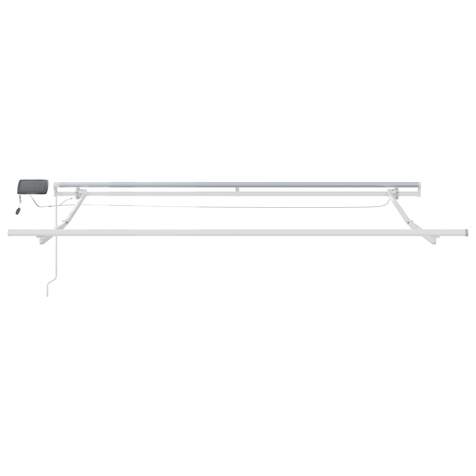 Innvendbar Markise med Rød og hvit 300 x 250 cm stoff