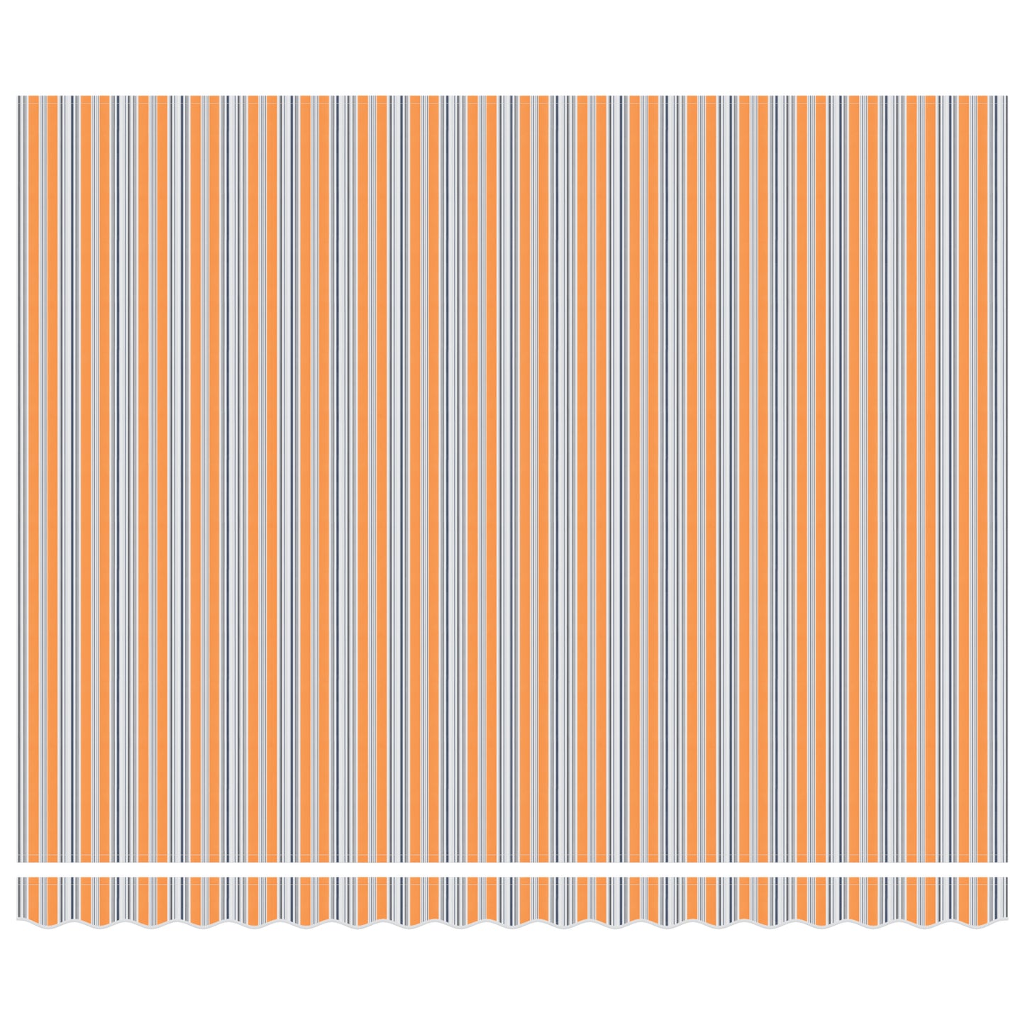 Uttrekkbar markise Flerfarget 400 × 300 cm Polyester