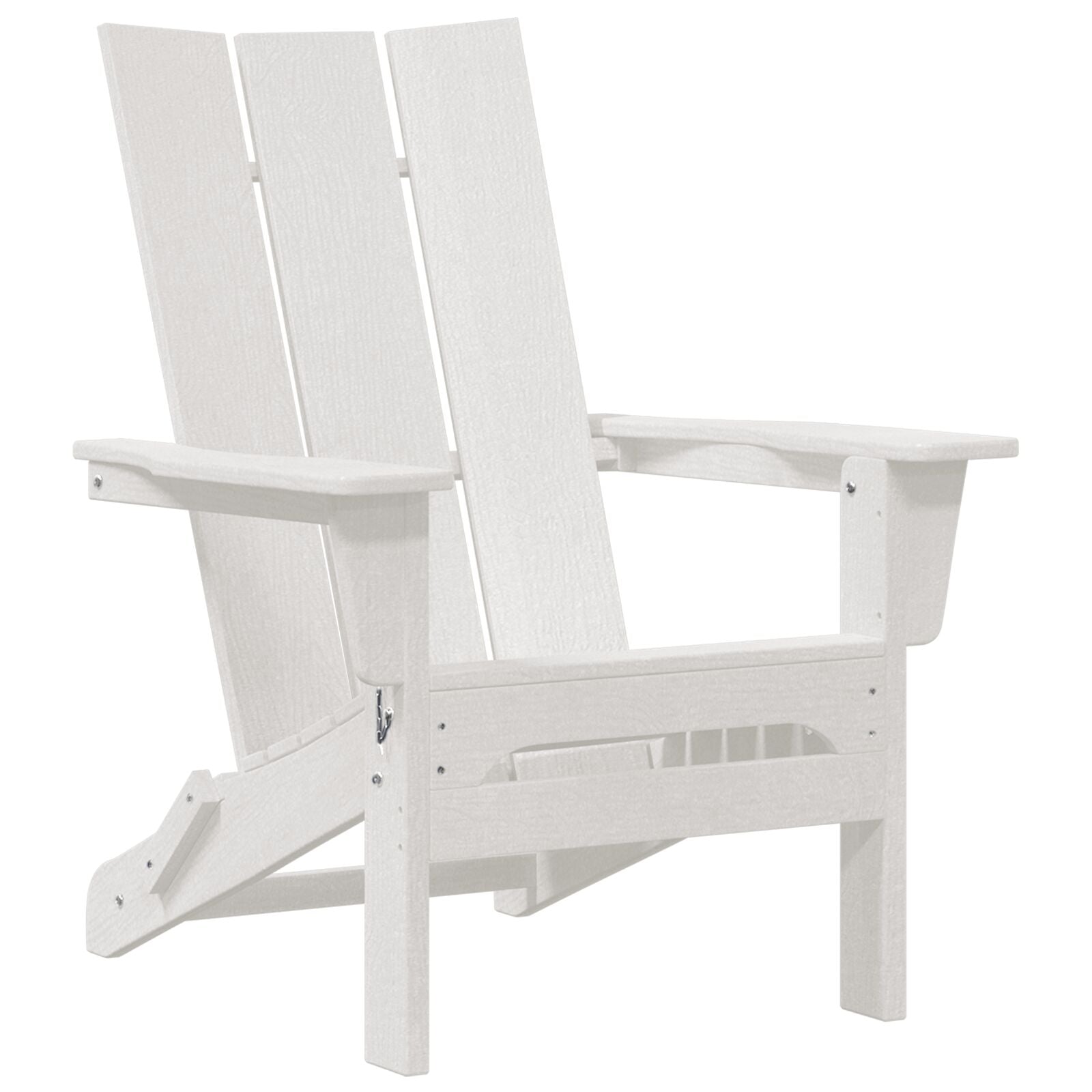 Folding Adirondack Stol Hvit 74.5 x 80.5 x 90cm Plast