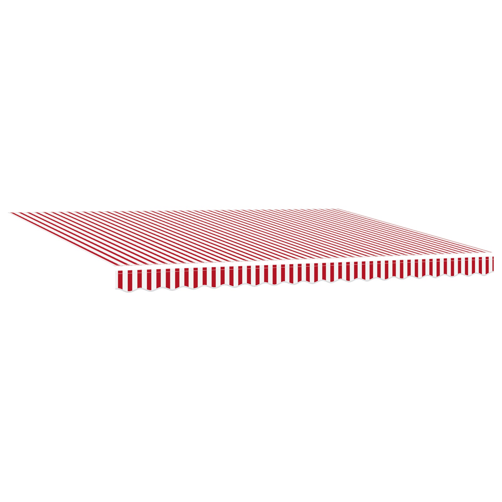 Innvendbar Markise med Rød og hvit 450 × 350 cm stoff